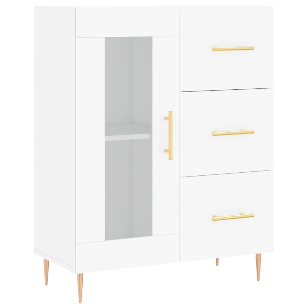 Buffet blanc 69,5x34x90 cm bois d'ingénierie - XIOS