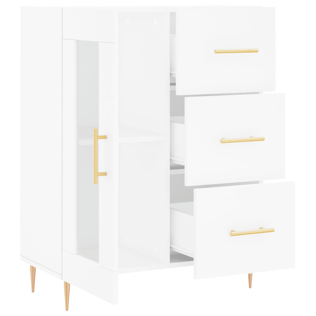 Buffet blanc 69,5x34x90 cm bois d'ingénierie - XIOS