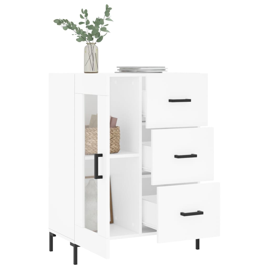 Buffet blanc 69,5x34x90 cm bois d'ingénierie - XIOS