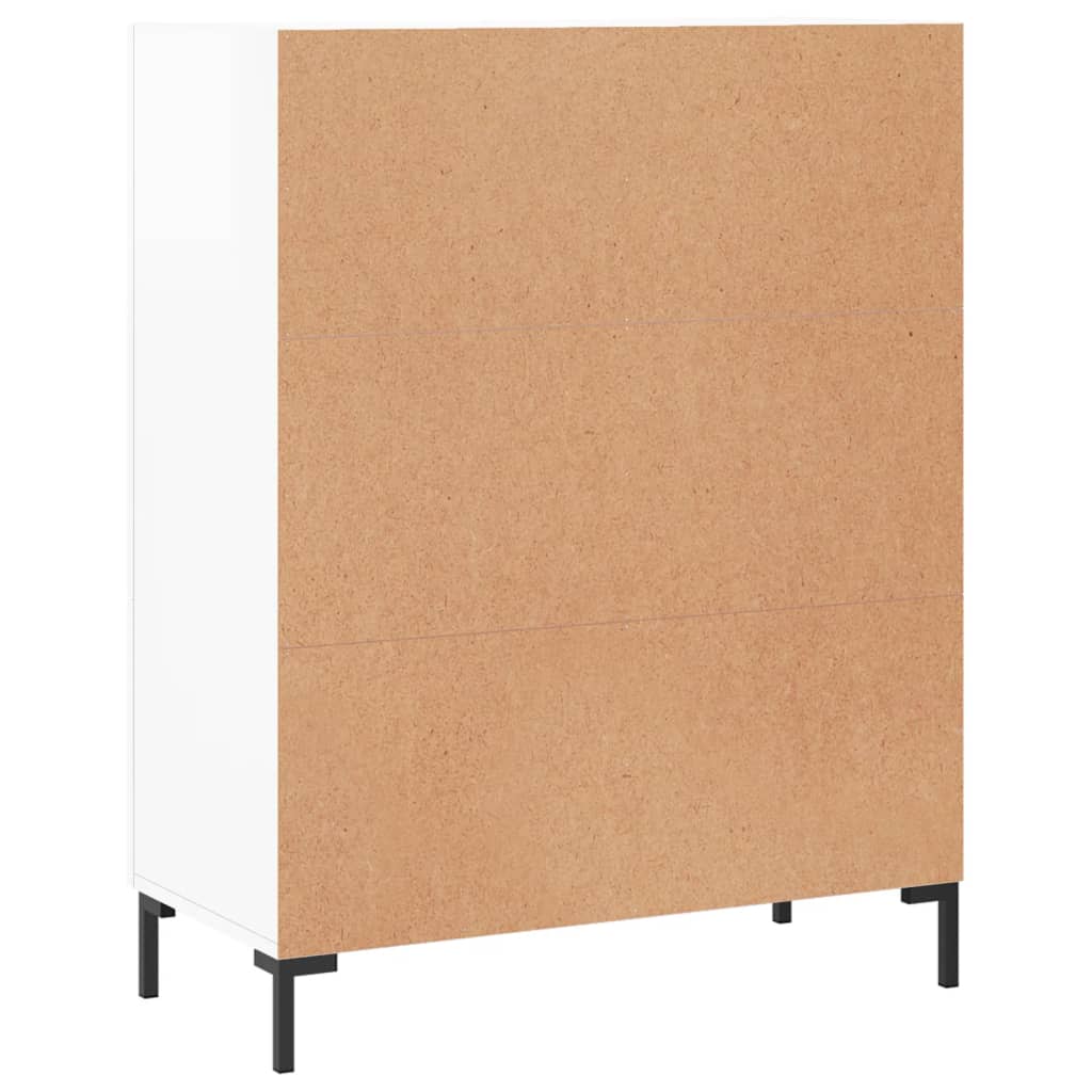 Buffet Blanc brillant 69,5x34x90 cm Bois d'ingénierie - XIOS