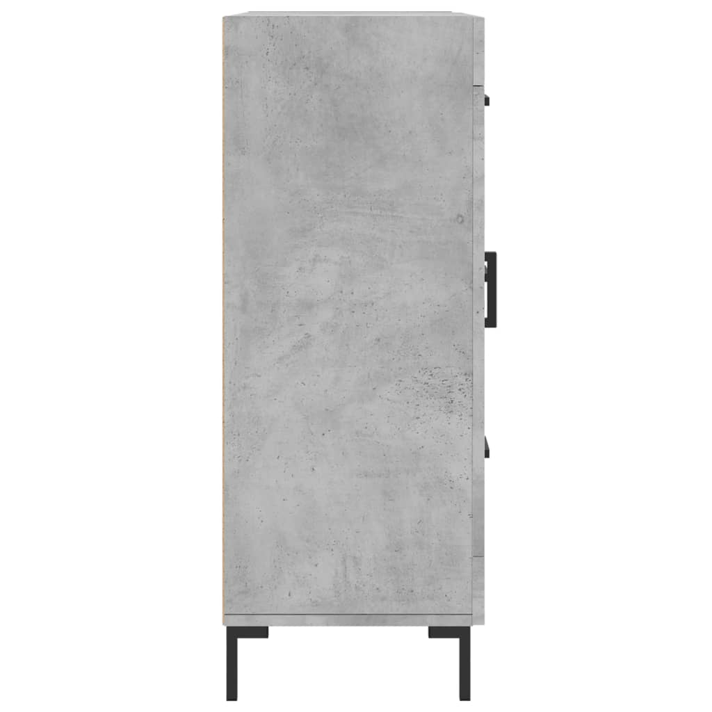 Buffet gris béton 69,5x34x90 cm bois d'ingénierie - XIOS