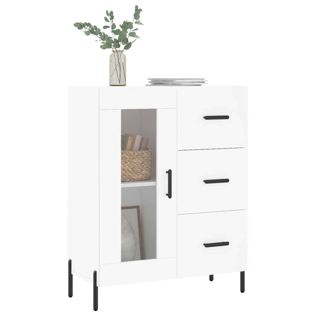 Buffet blanc 69,5x34x90 cm bois d'ingénierie - XIOS