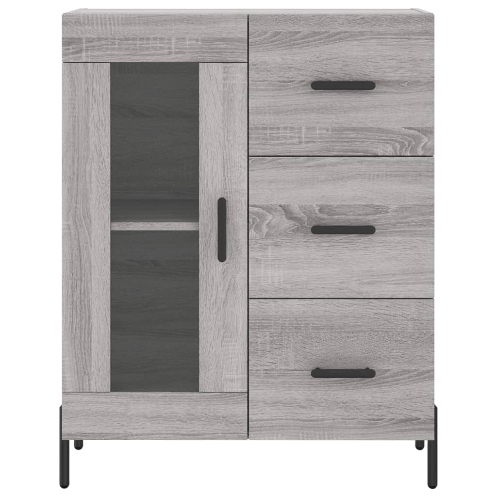 Buffet sonoma gris 69,5x34x90 cm bois d'ingénierie - XIOS