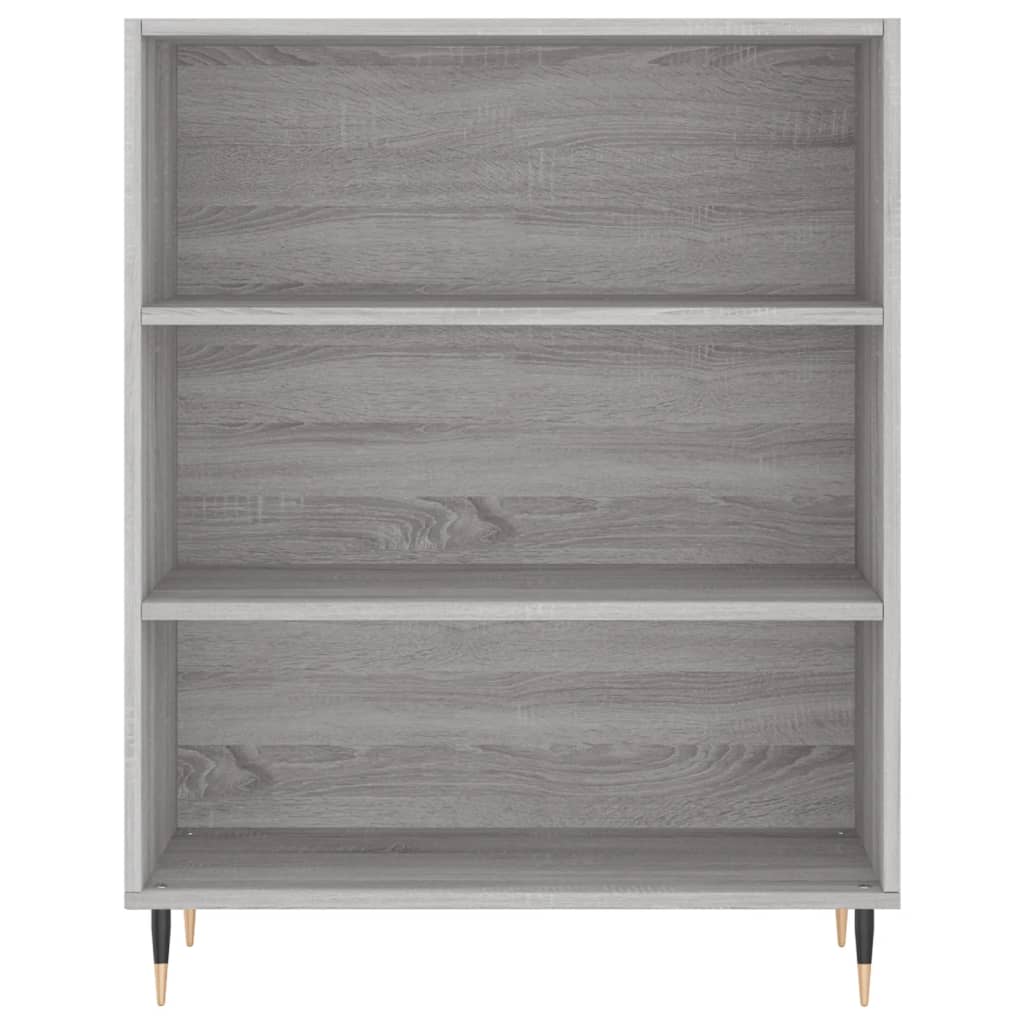 Bibliothèque sonoma gris 69,5x32,5x90 cm bois d'ingénierie - XIOS
