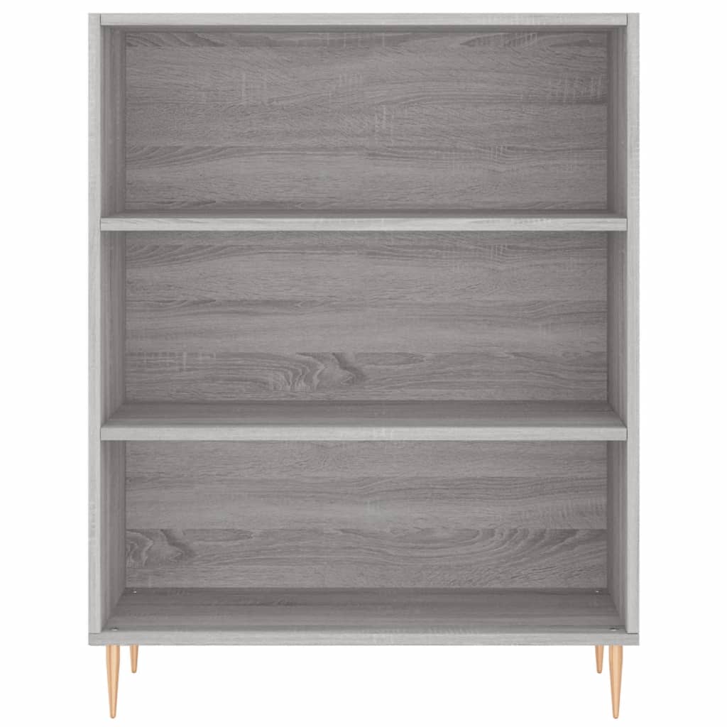 Bibliothèque sonoma gris 69,5x32,5x90 cm bois d'ingénierie - XIOS