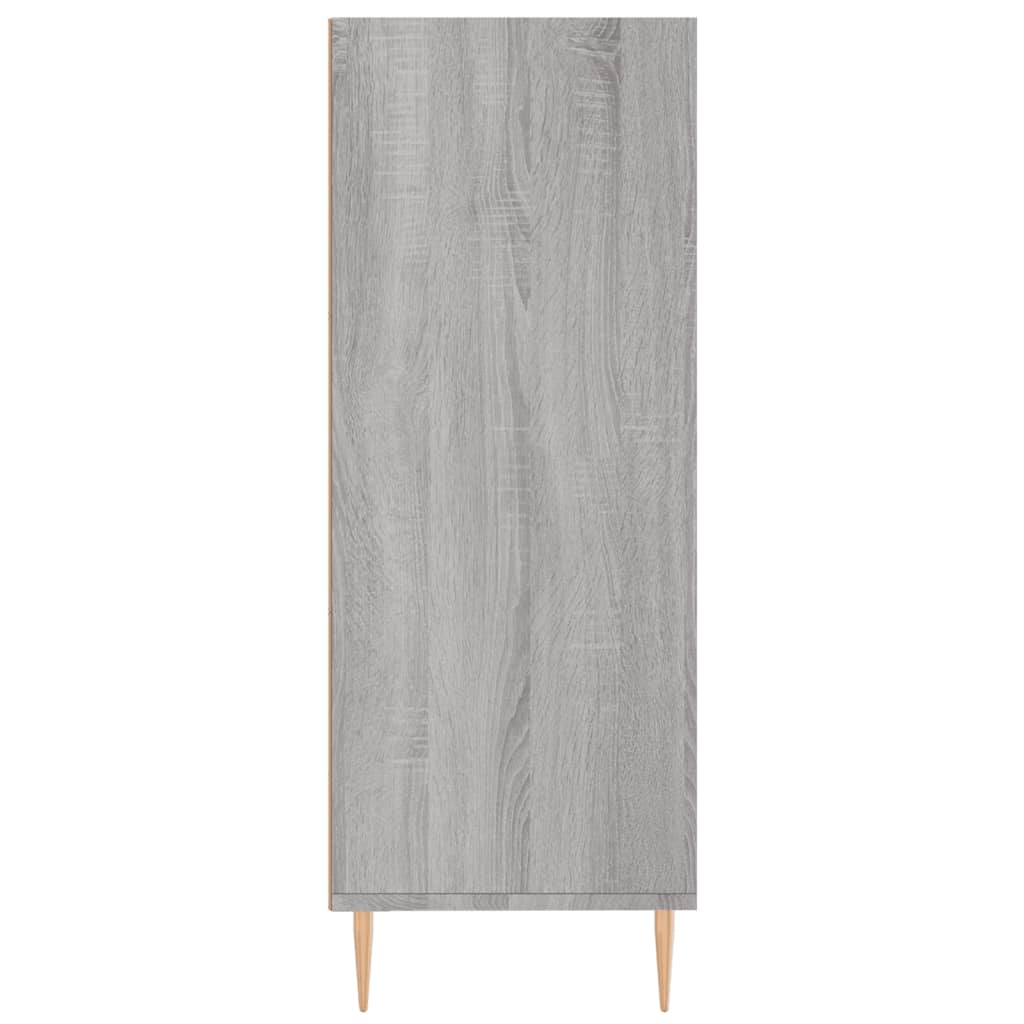 Bibliothèque sonoma gris 69,5x32,5x90 cm bois d'ingénierie - XIOS