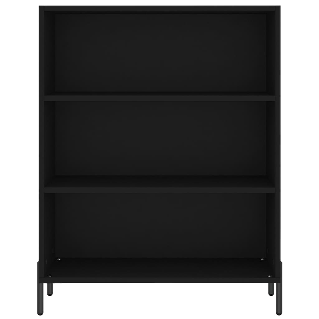 Armoire à étagères noir 69,5x32,5x90 cm bois d'ingénierie - XIOS