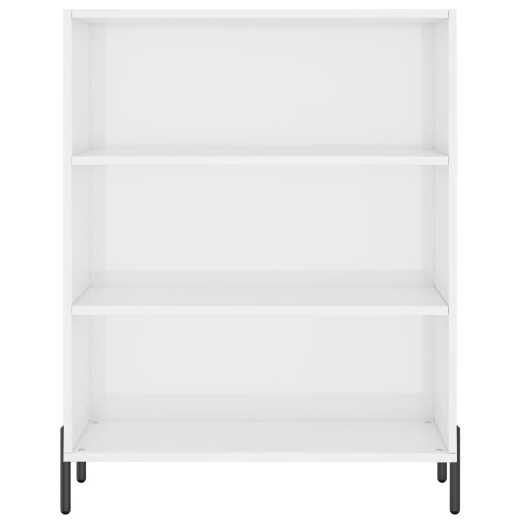 Armoire à étagères blanc brillant 69,5x32,5x90 cm - XIOS