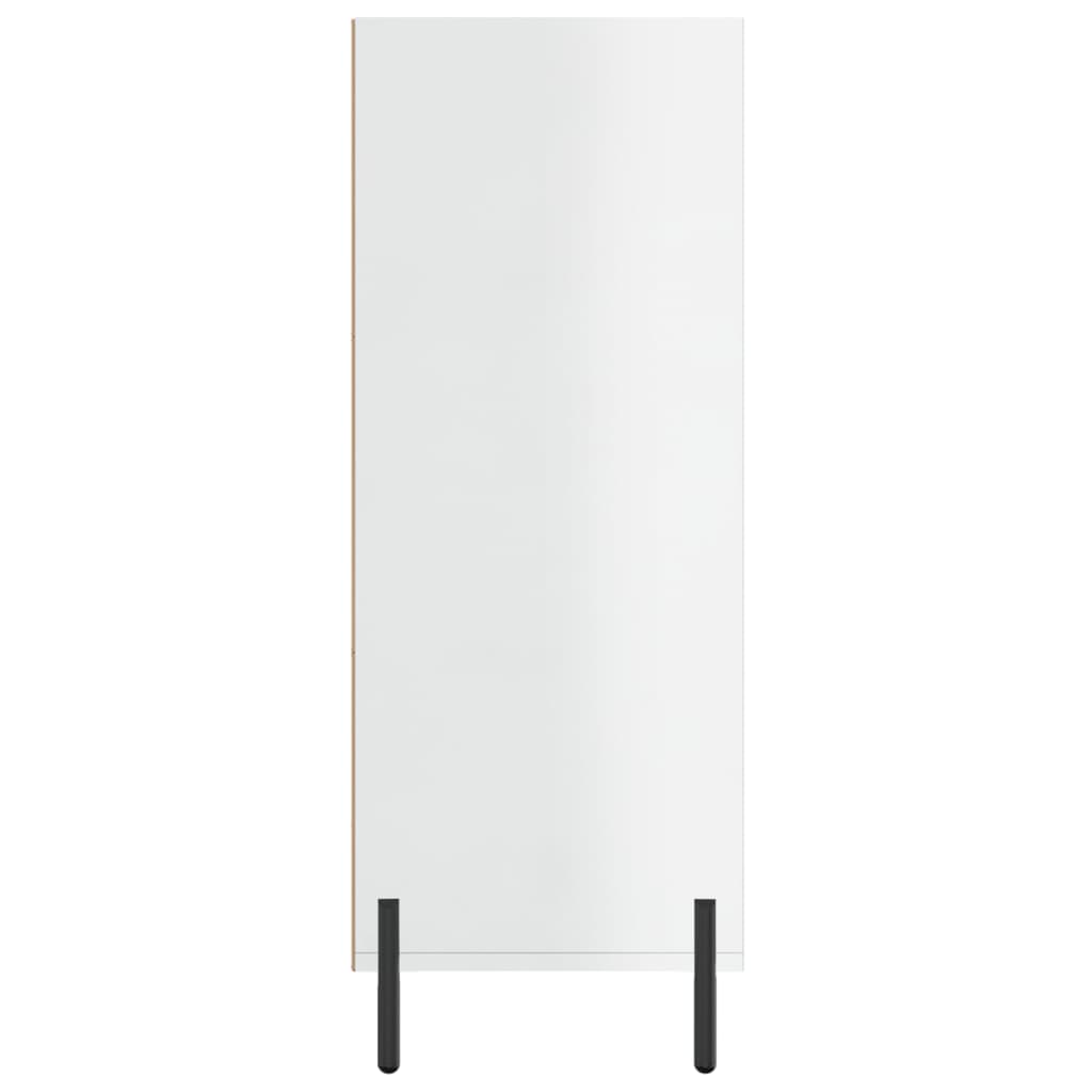 Armoire à étagères blanc brillant 69,5x32,5x90 cm - XIOS