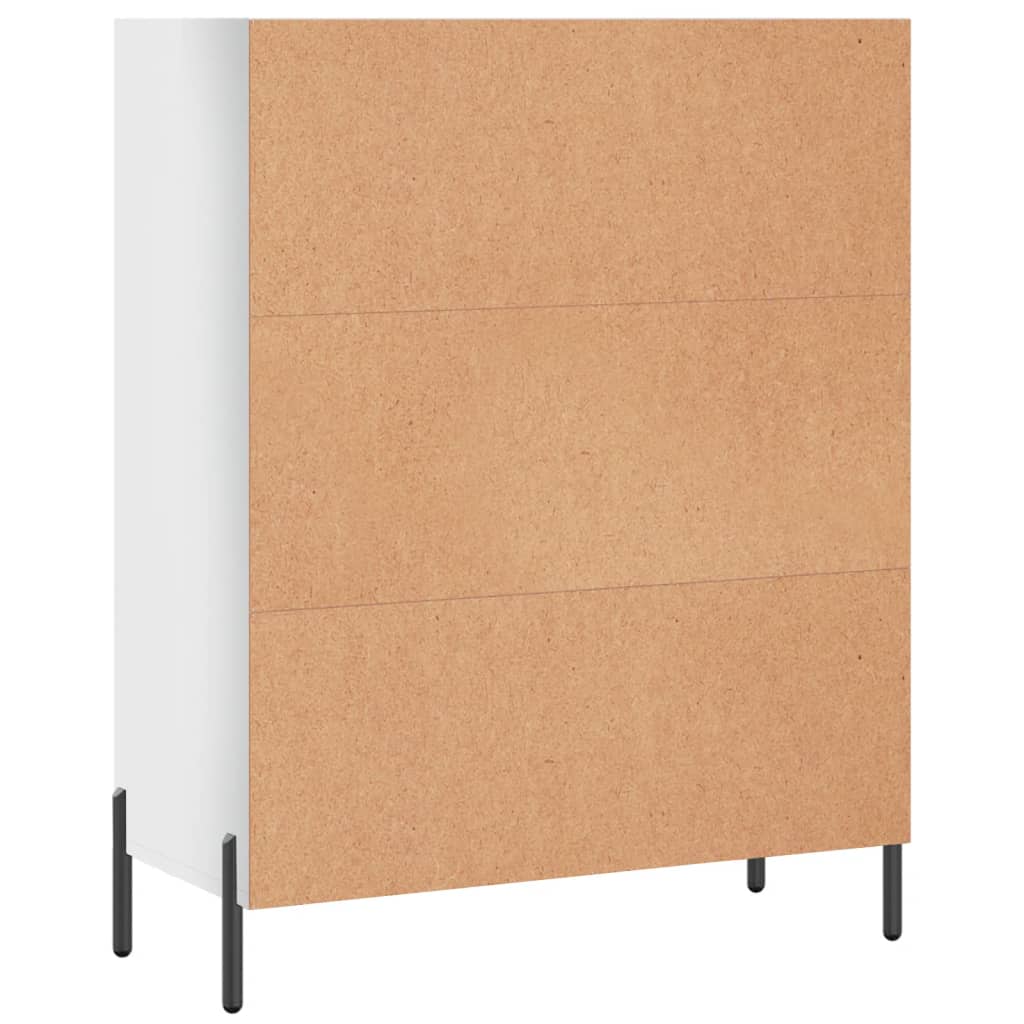 Armoire à étagères blanc brillant 69,5x32,5x90 cm - XIOS