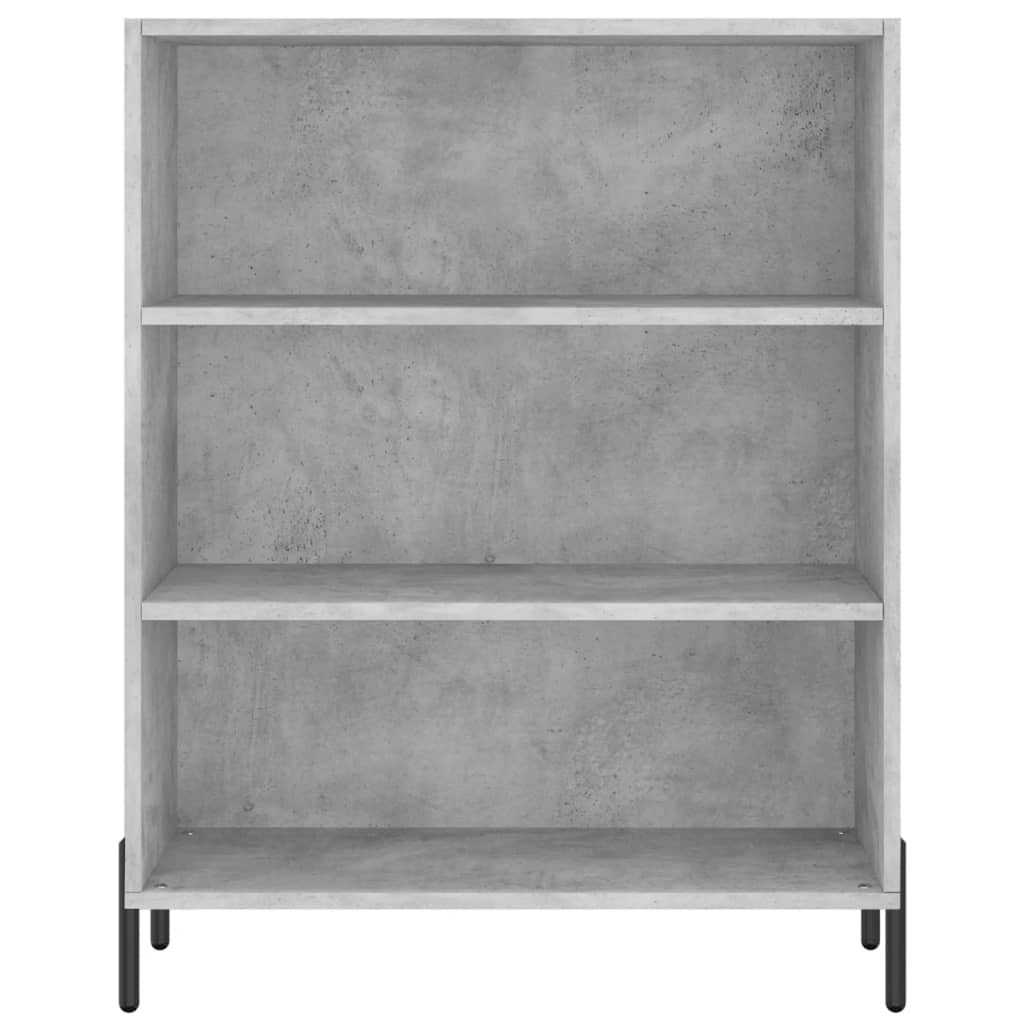 Armoire à étagères gris béton 69,5x32,5x90 cm bois d'ingénierie - XIOS