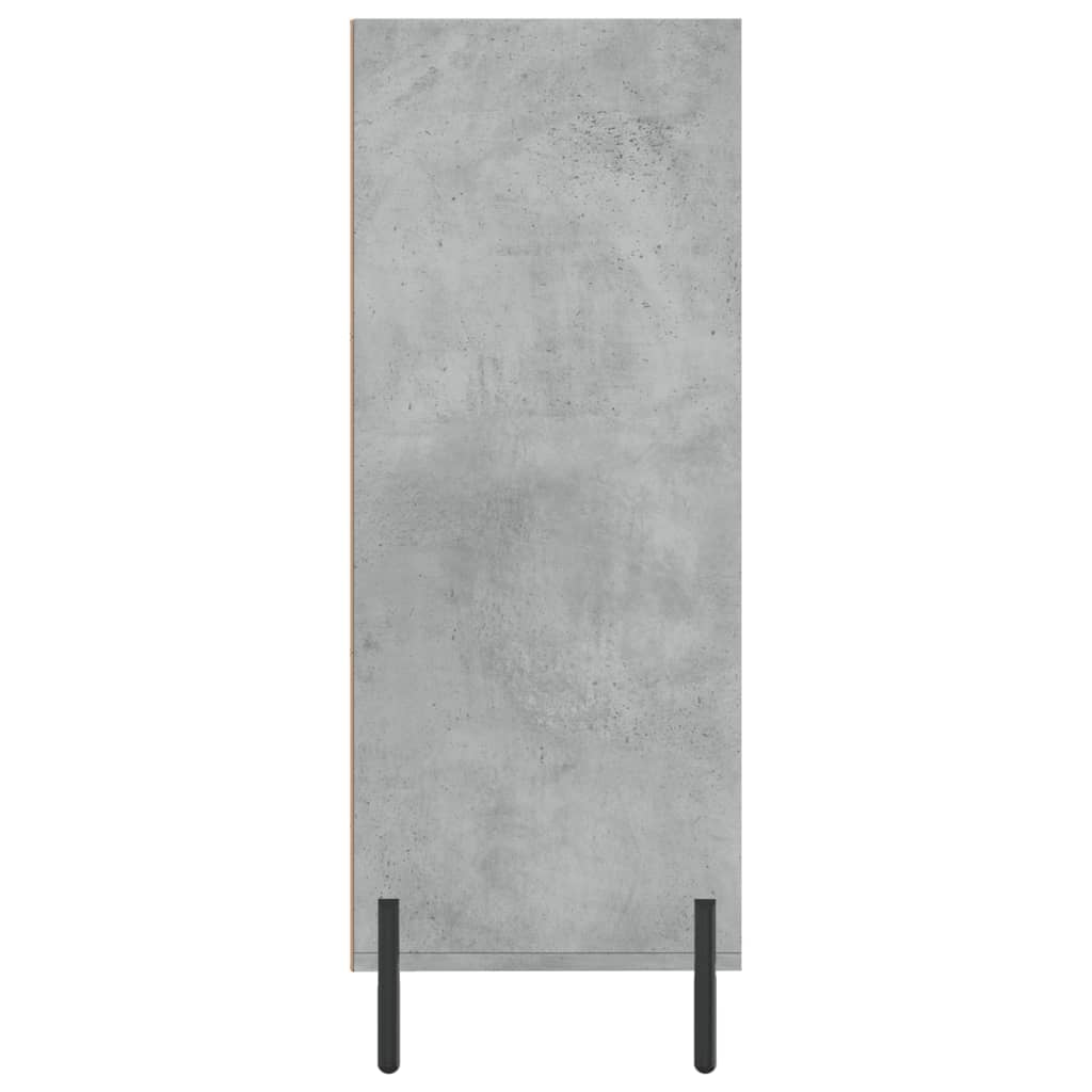 Armoire à étagères gris béton 69,5x32,5x90 cm bois d'ingénierie - XIOS