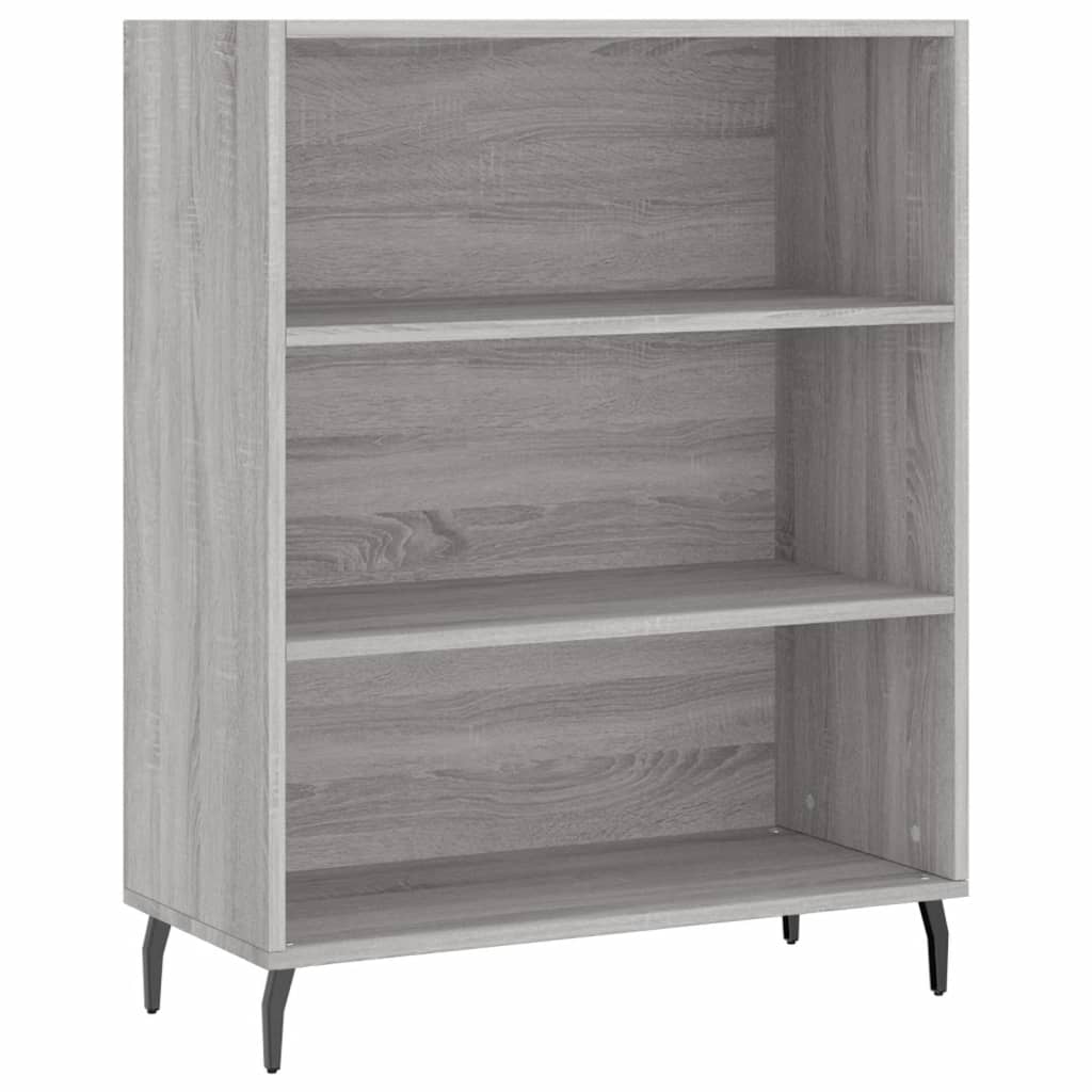 Armoire à étagères sonoma gris 69,5x32,5x90cm bois d'ingénierie - XIOS