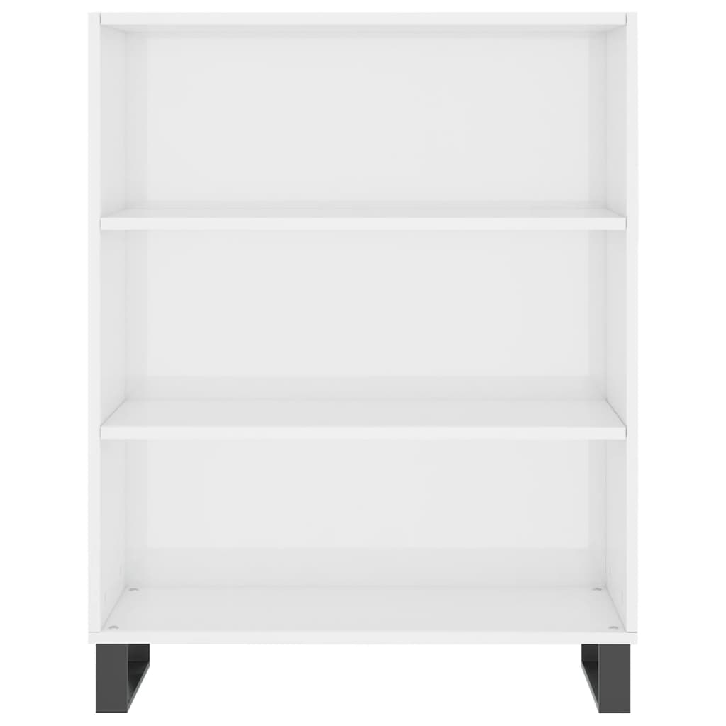 Armoire à étagères blanc brillant 69,5x32,5x90 cm - XIOS