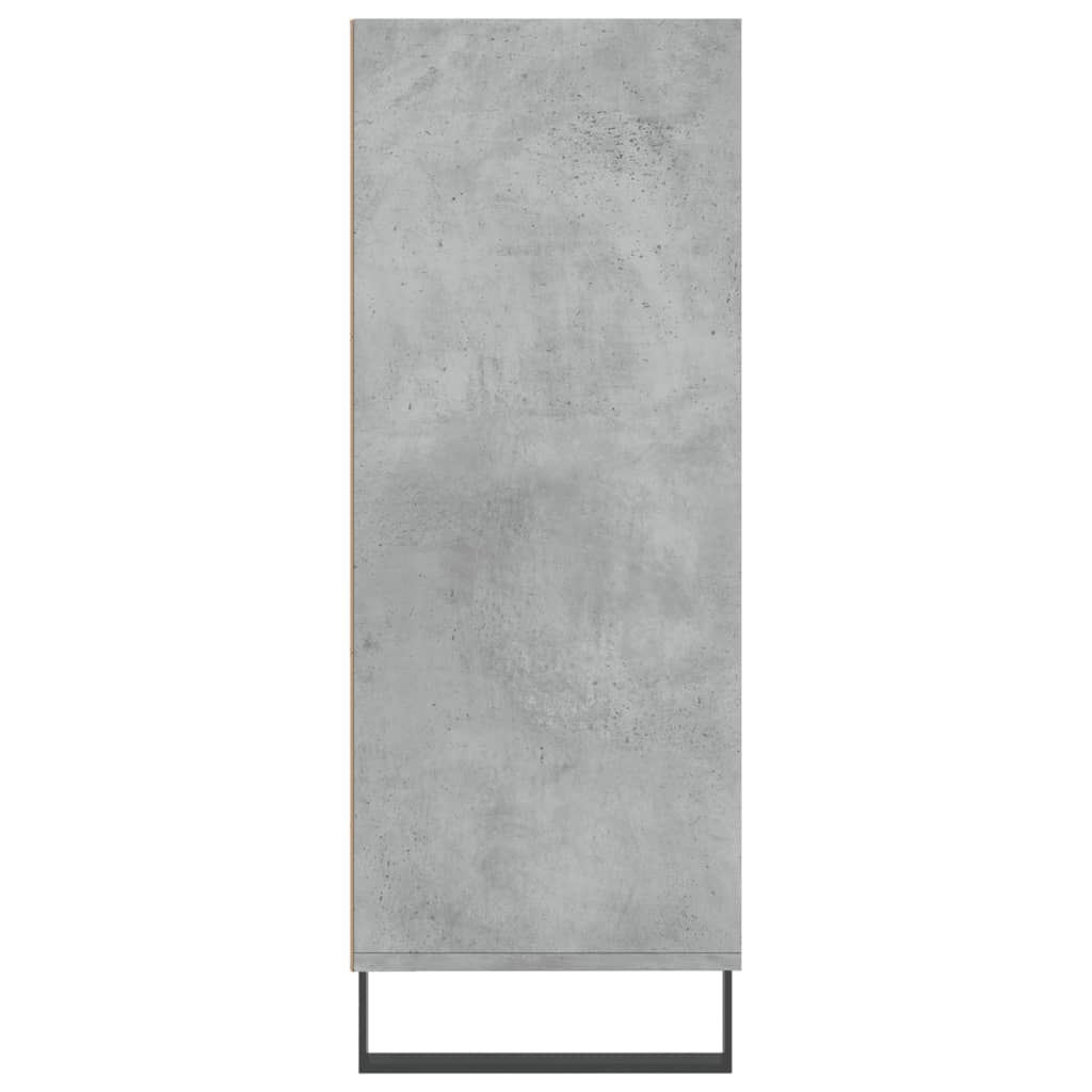 Armoire à étagères gris béton 69,5x32,5x90 cm bois d'ingénierie - XIOS