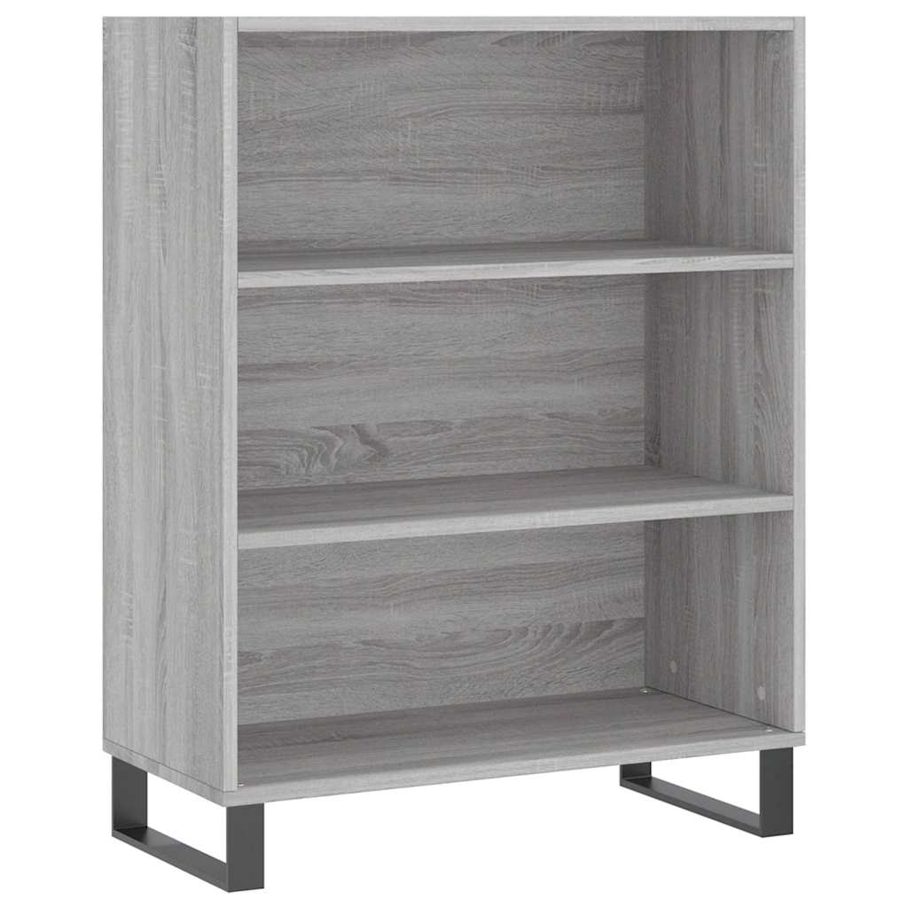 Armoire à étagères sonoma gris 69,5x32,5x90cm bois d'ingénierie - XIOS