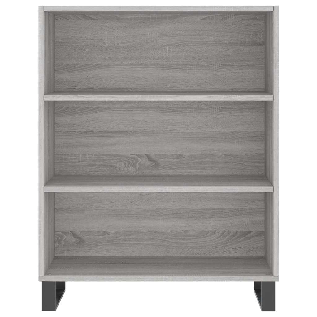 Armoire à étagères sonoma gris 69,5x32,5x90cm bois d'ingénierie - XIOS