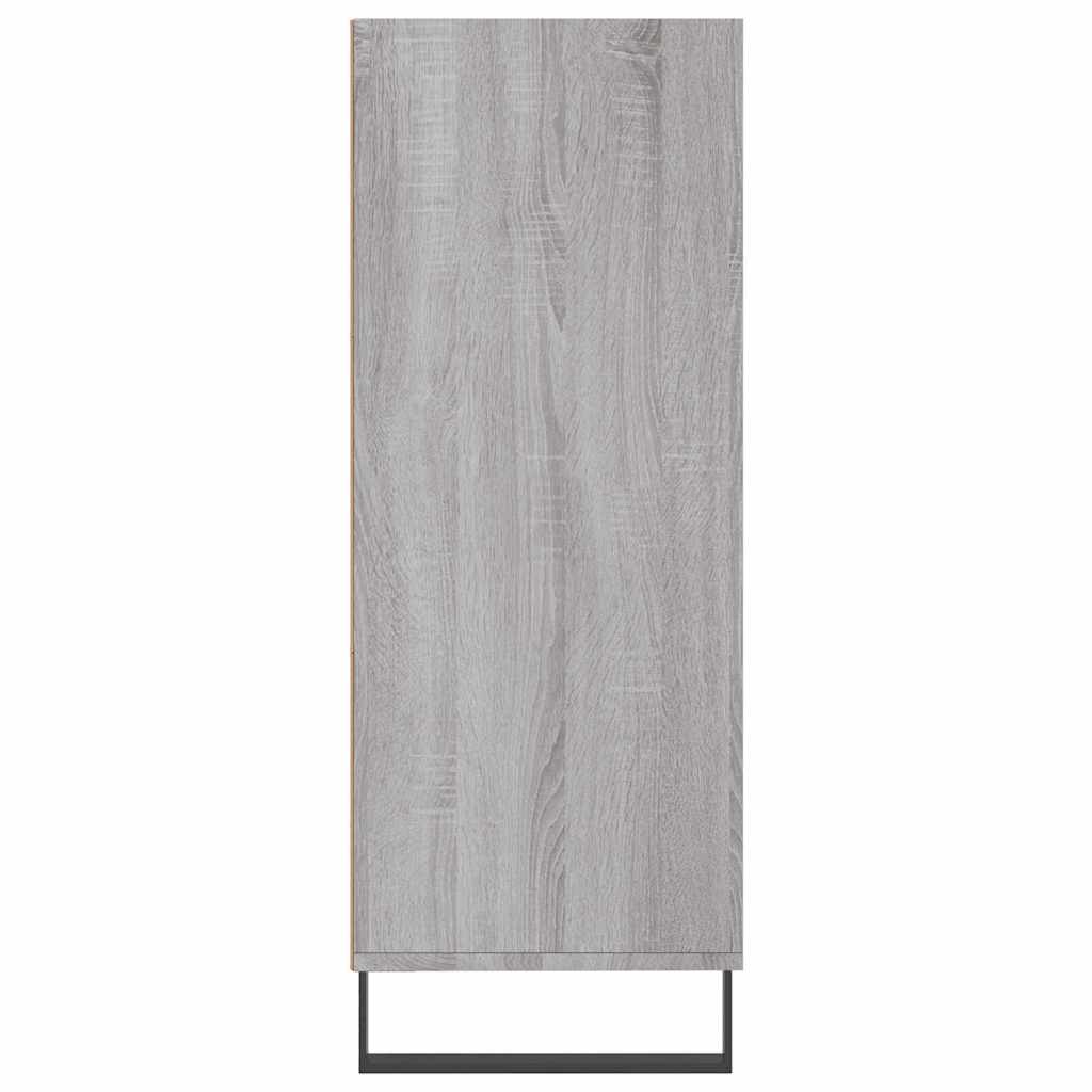 Armoire à étagères sonoma gris 69,5x32,5x90cm bois d'ingénierie - XIOS