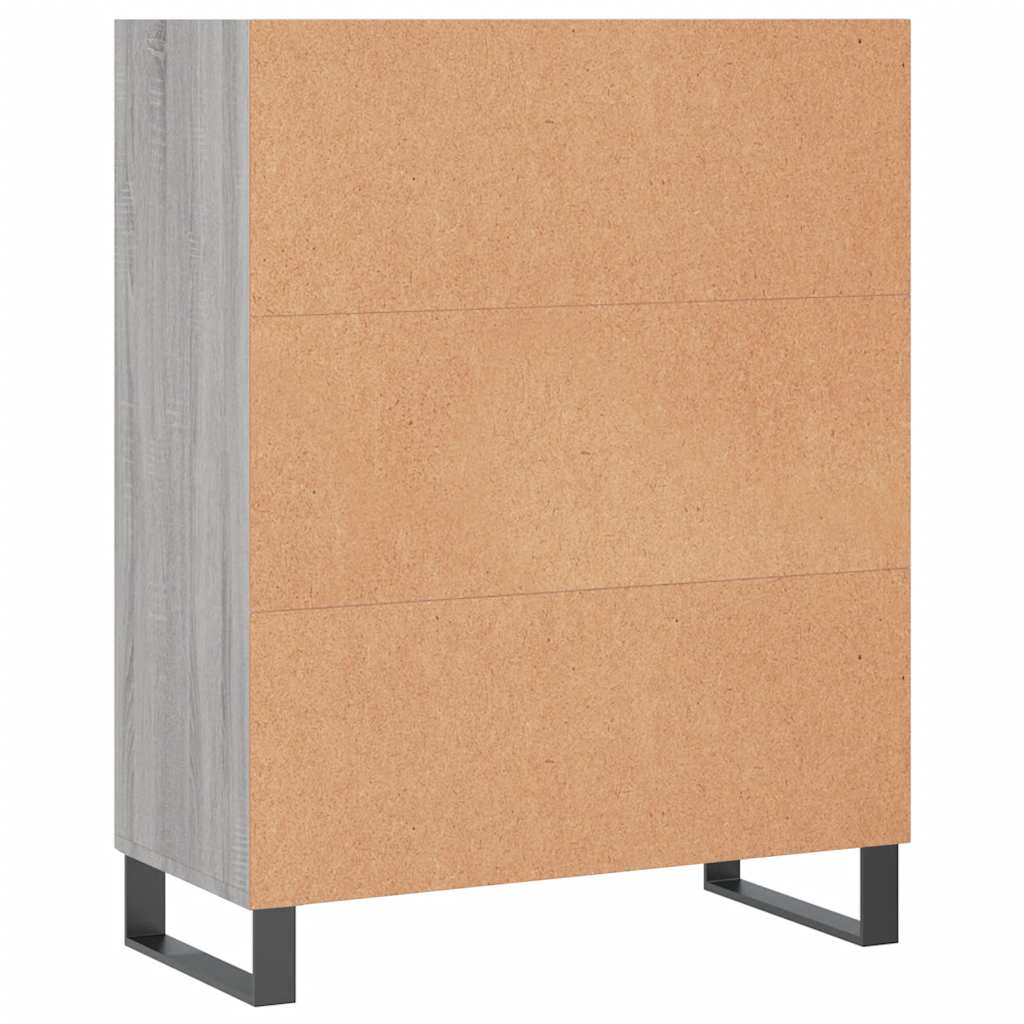 Armoire à étagères sonoma gris 69,5x32,5x90cm bois d'ingénierie - XIOS