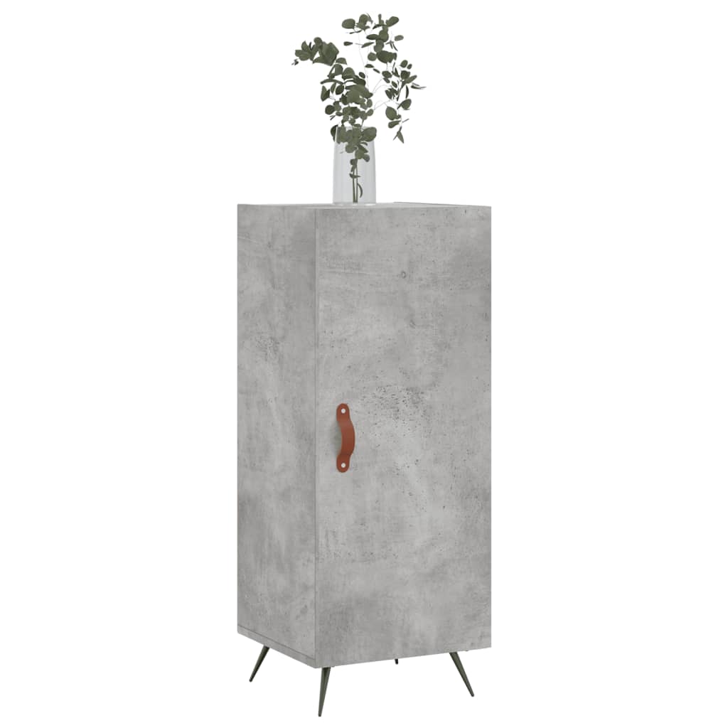 Buffet Gris béton 34,5x34x90 cm Bois d'ingénierie - XIOS