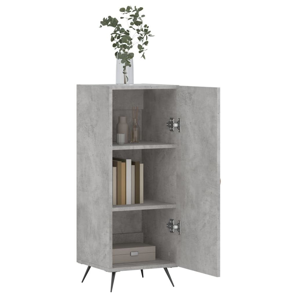Buffet Gris béton 34,5x34x90 cm Bois d'ingénierie - XIOS