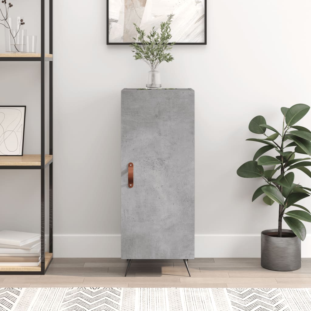 Buffet Gris béton 34,5x34x90 cm Bois d'ingénierie - XIOS