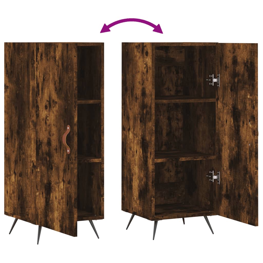 Buffet Chêne fumé 34,5x34x90 cm Bois d'ingénierie - XIOS