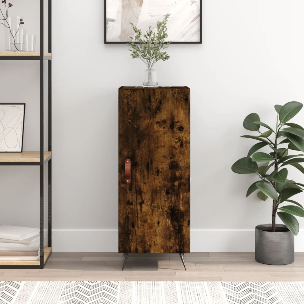 Buffet Chêne fumé 34,5x34x90 cm Bois d'ingénierie - XIOS