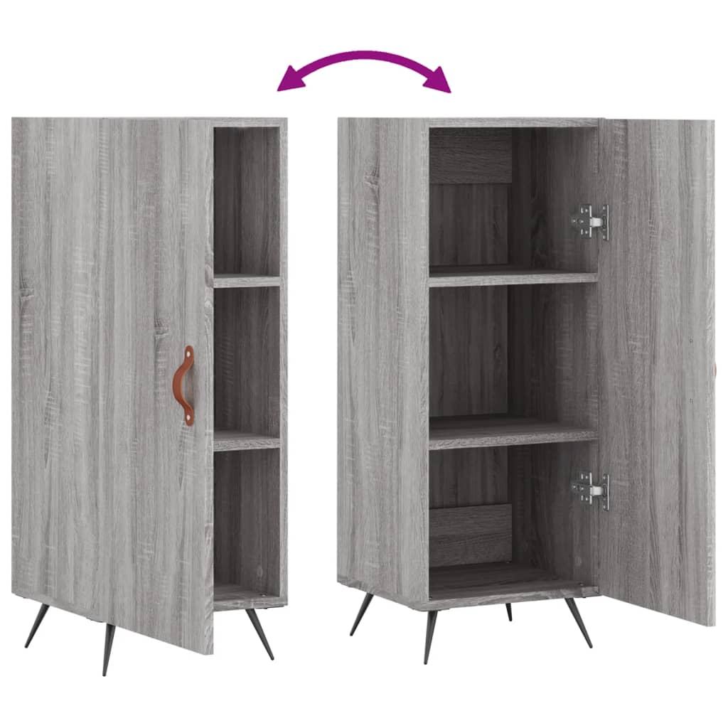 Buffet Sonoma gris 34,5x34x90 cm Bois d'ingénierie - XIOS