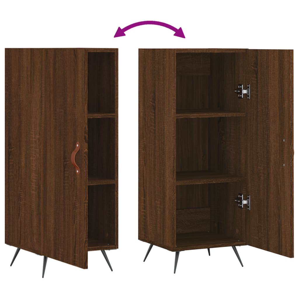 Buffet Chêne marron 34,5x34x90 cm Bois d'ingénierie - XIOS