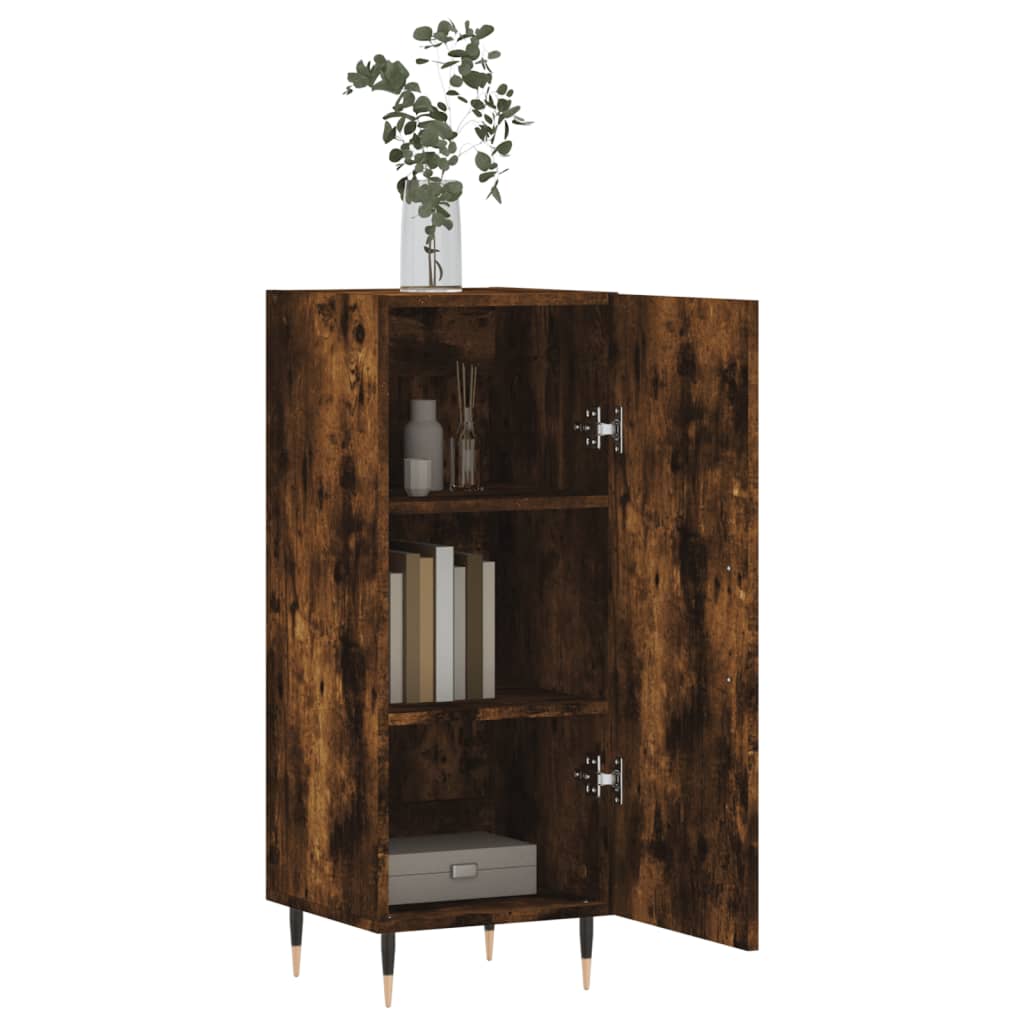 Buffet Chêne fumé 34,5x34x90 cm Bois d'ingénierie - XIOS