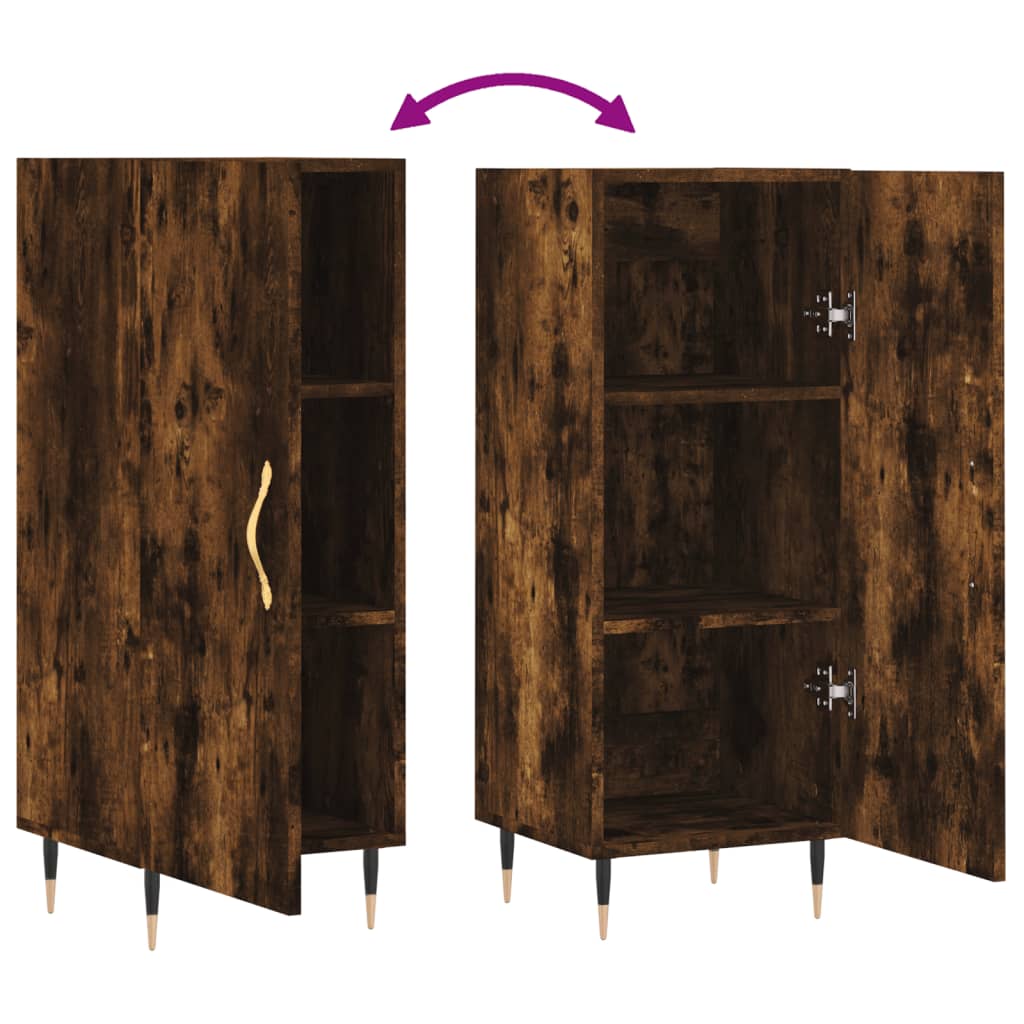 Buffet Chêne fumé 34,5x34x90 cm Bois d'ingénierie - XIOS
