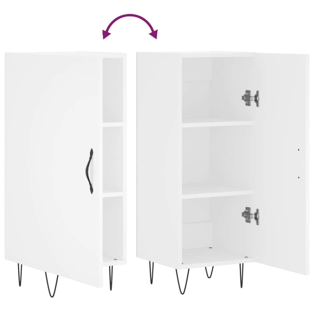 Buffet blanc 34,5x34x90 cm bois d'ingénierie - XIOS