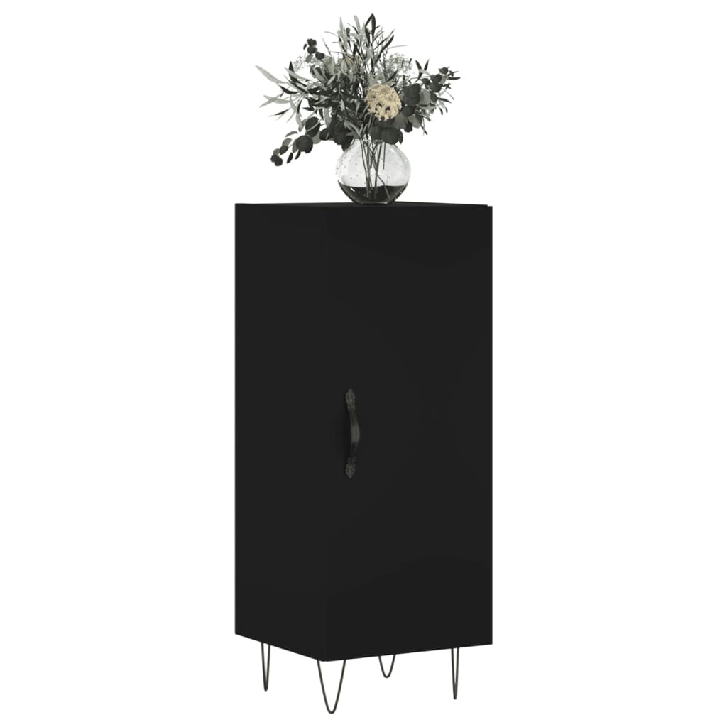 Buffet Noir 34,5x34x90 cm Bois d'ingénierie - XIOS