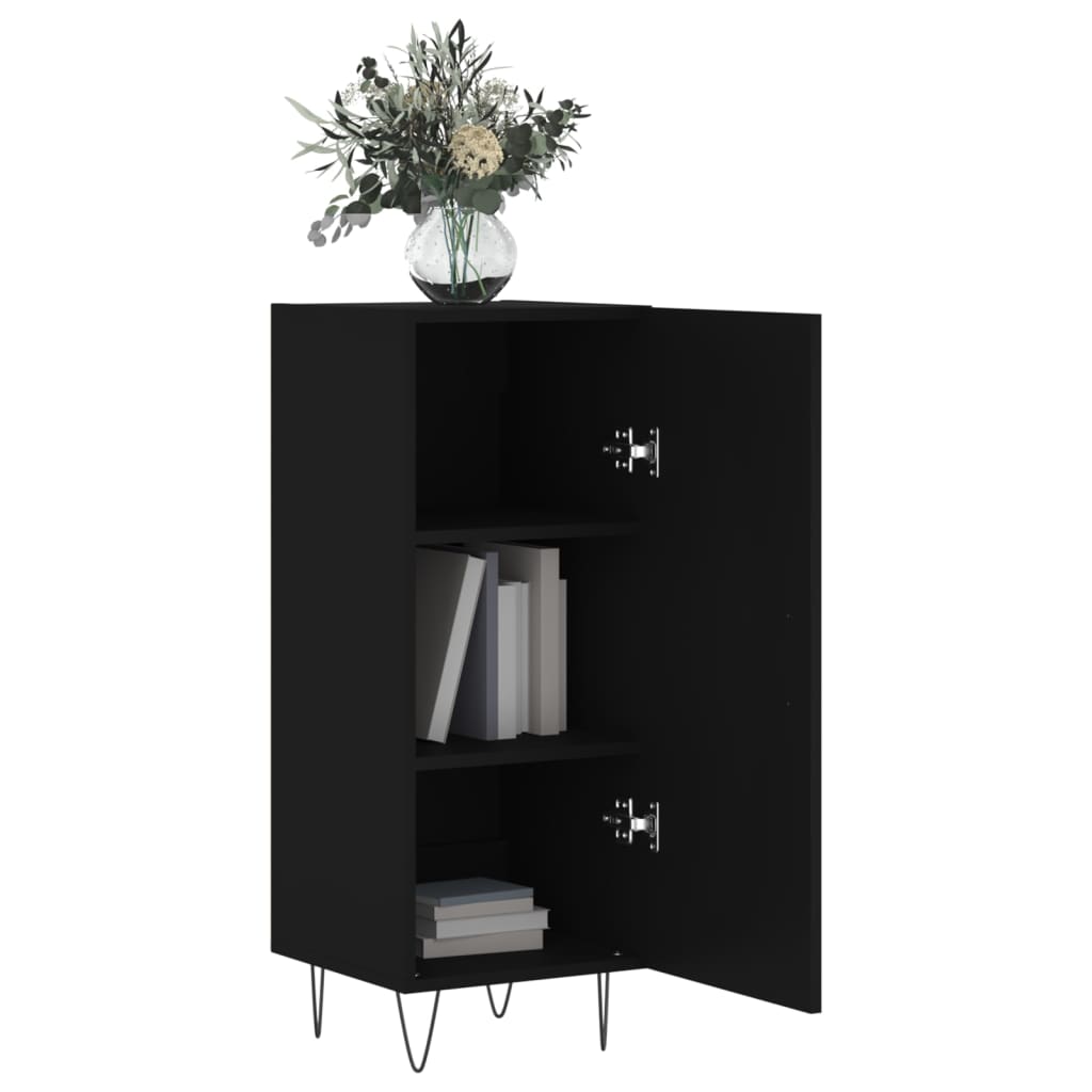 Buffet Noir 34,5x34x90 cm Bois d'ingénierie - XIOS