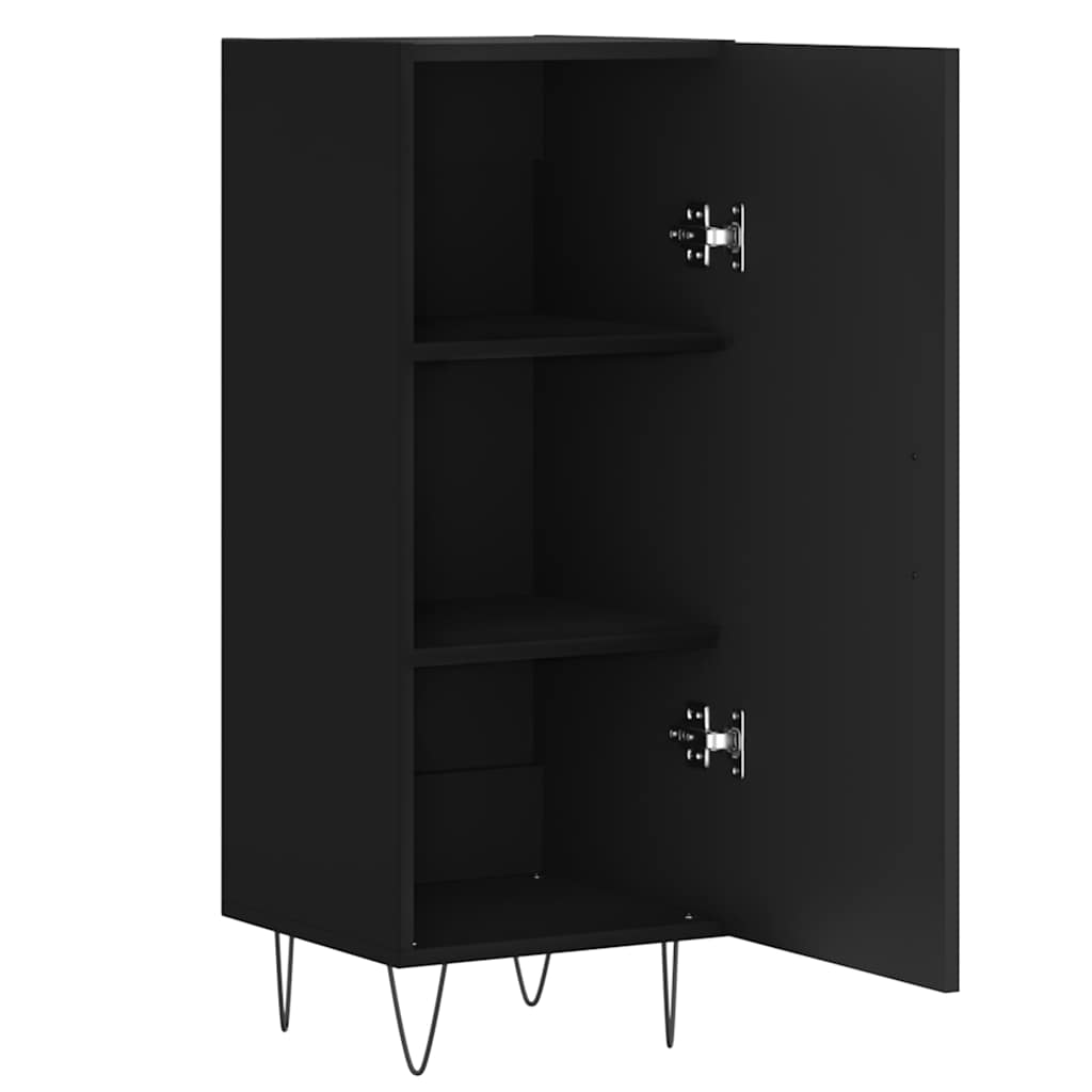 Buffet Noir 34,5x34x90 cm Bois d'ingénierie - XIOS