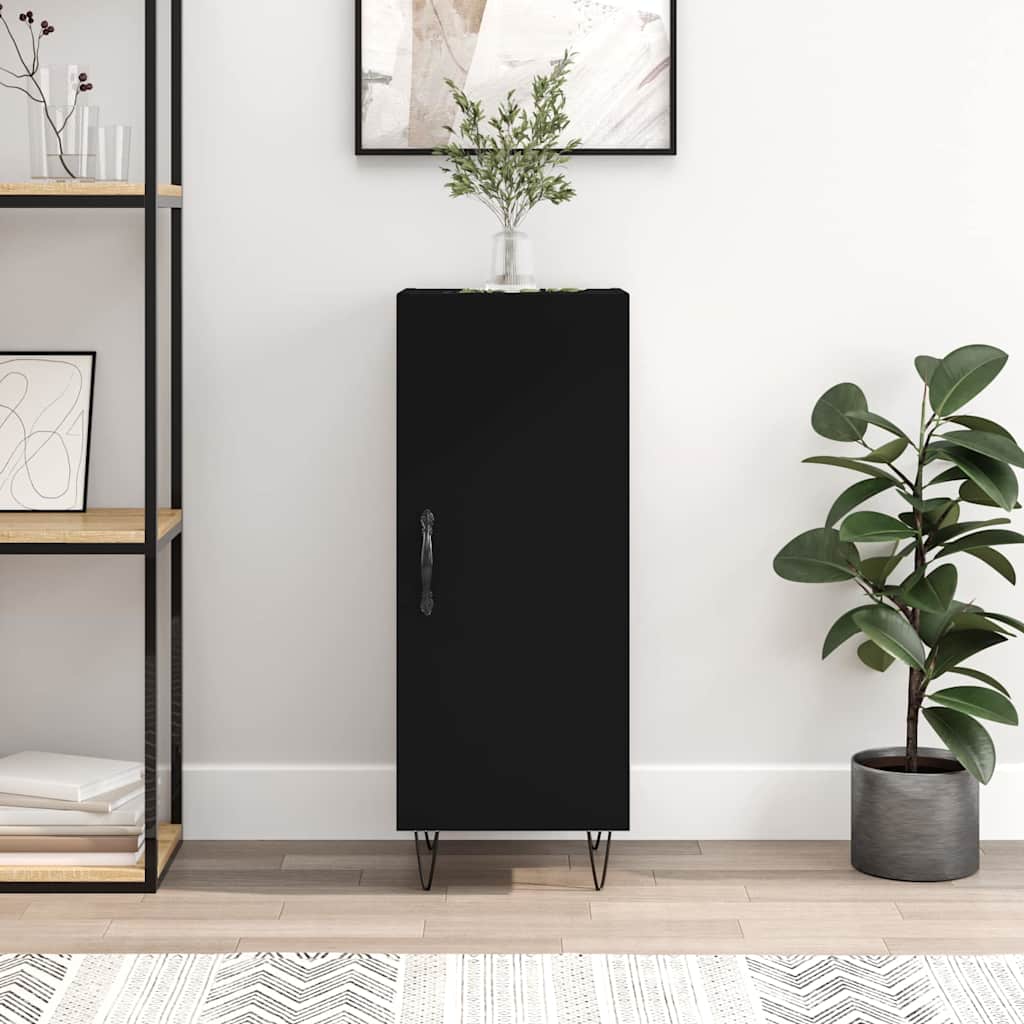Buffet Noir 34,5x34x90 cm Bois d'ingénierie - XIOS