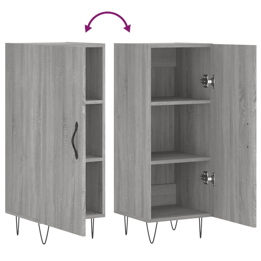 Buffet Sonoma gris 34,5x34x90 cm Bois d'ingénierie - XIOS