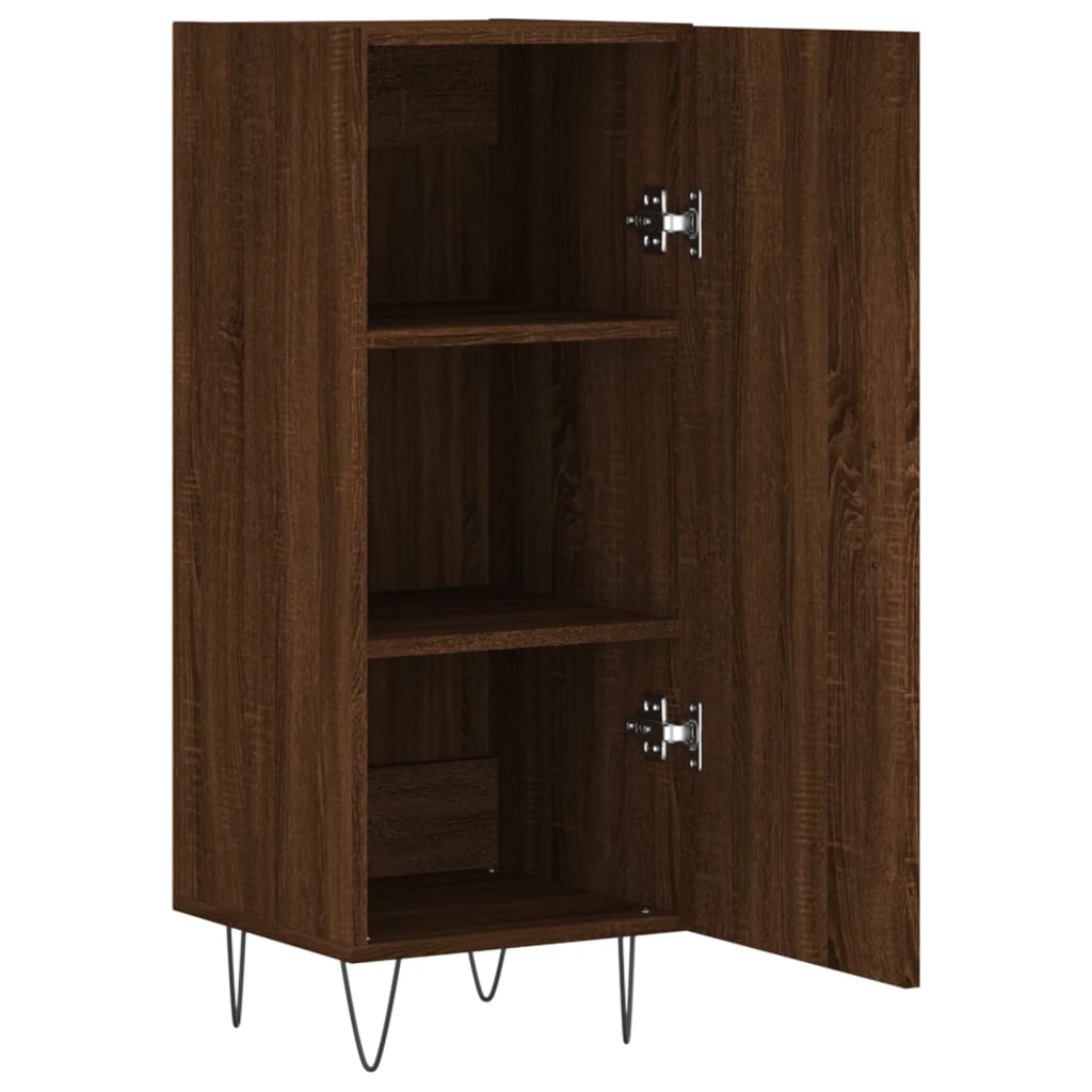 Buffet Chêne marron 34,5x34x90 cm Bois d'ingénierie - XIOS
