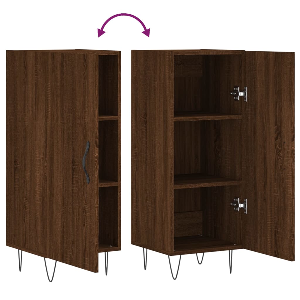 Buffet Chêne marron 34,5x34x90 cm Bois d'ingénierie - XIOS