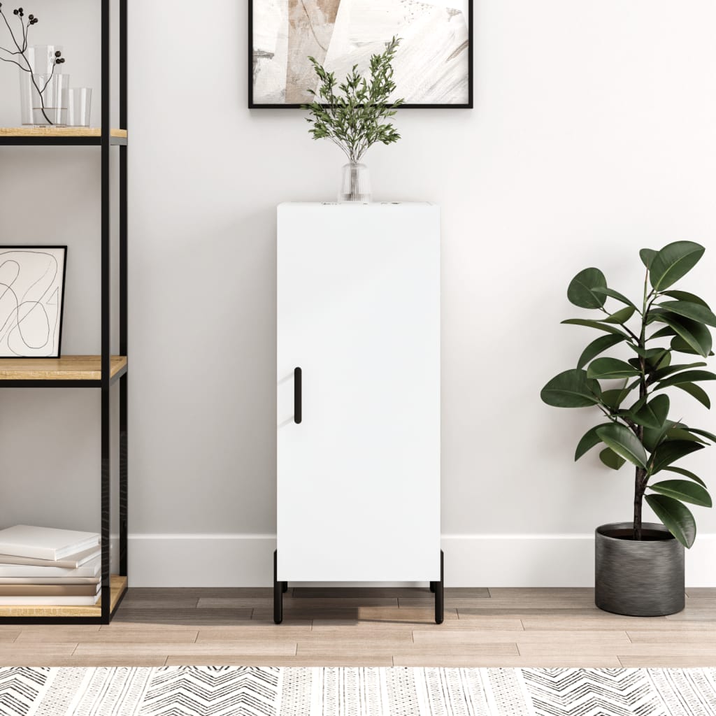 Buffet blanc 34,5x34x90 cm bois d'ingénierie - XIOS