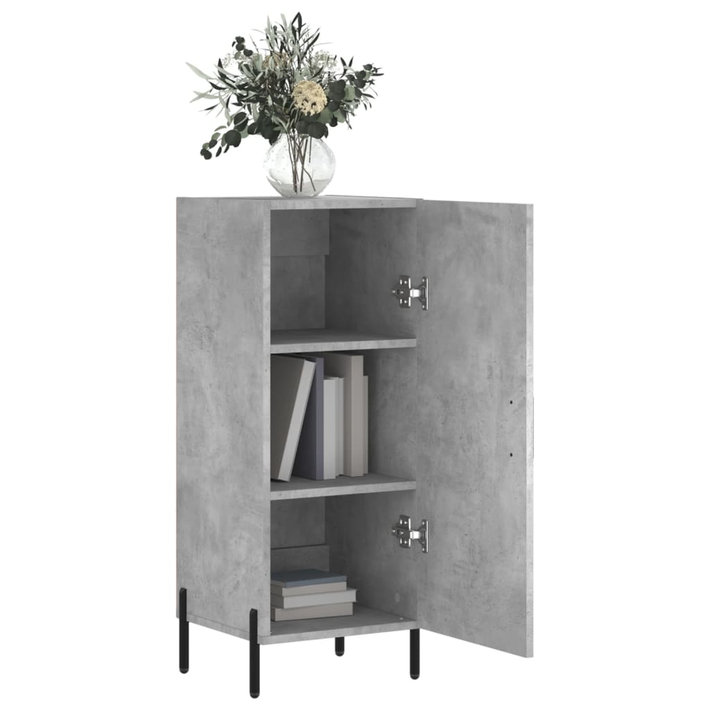 Buffet Gris béton 34,5x34x90 cm Bois d'ingénierie - XIOS