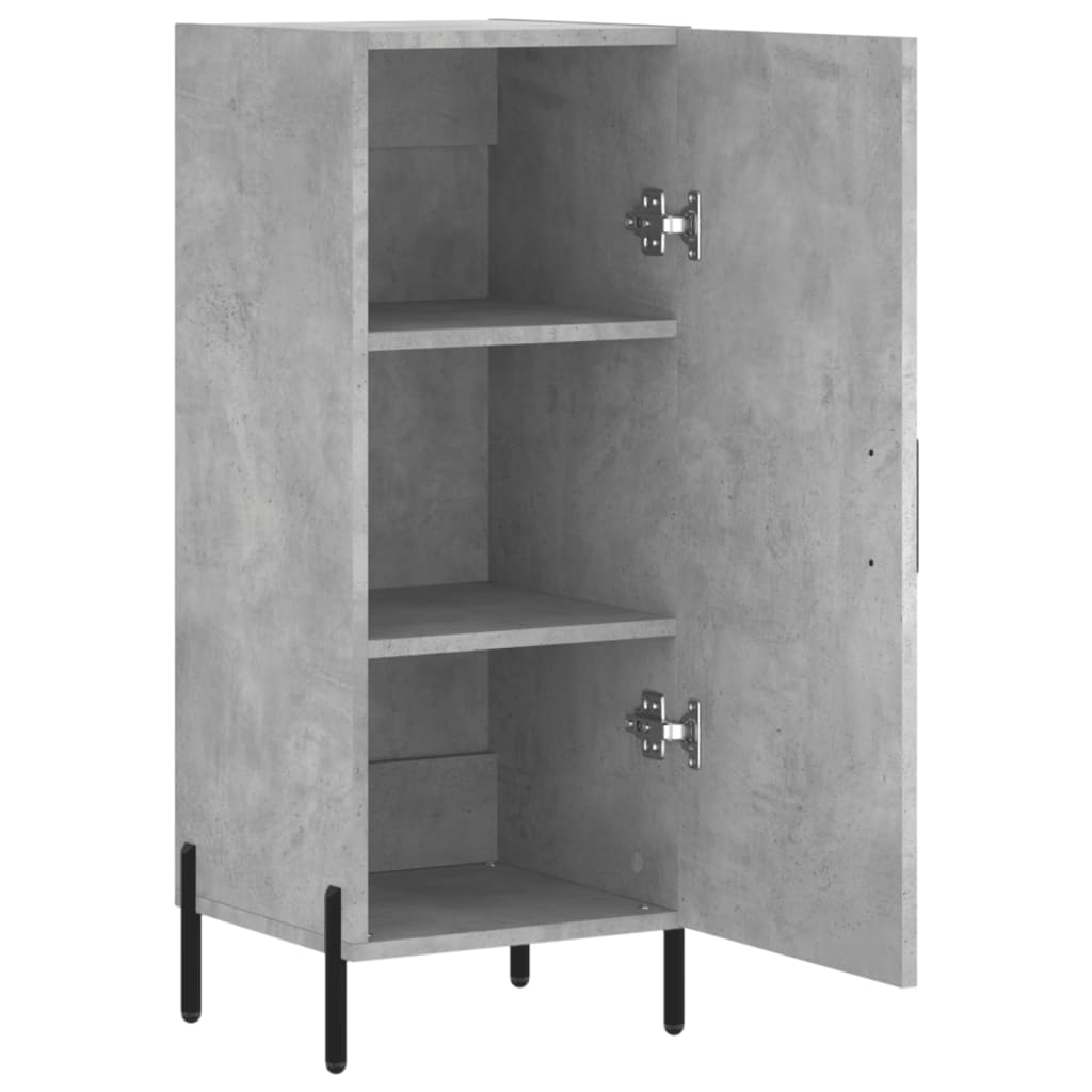Buffet Gris béton 34,5x34x90 cm Bois d'ingénierie - XIOS