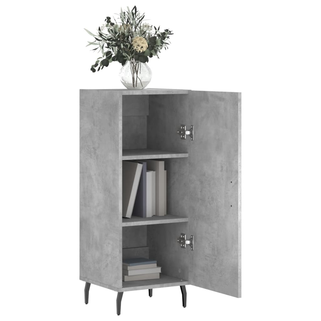 Buffet Gris béton 34,5x34x90 cm Bois d'ingénierie - XIOS