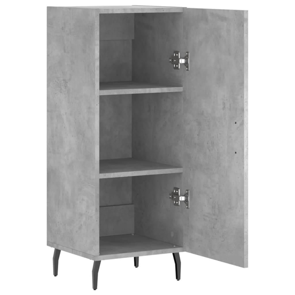 Buffet Gris béton 34,5x34x90 cm Bois d'ingénierie - XIOS