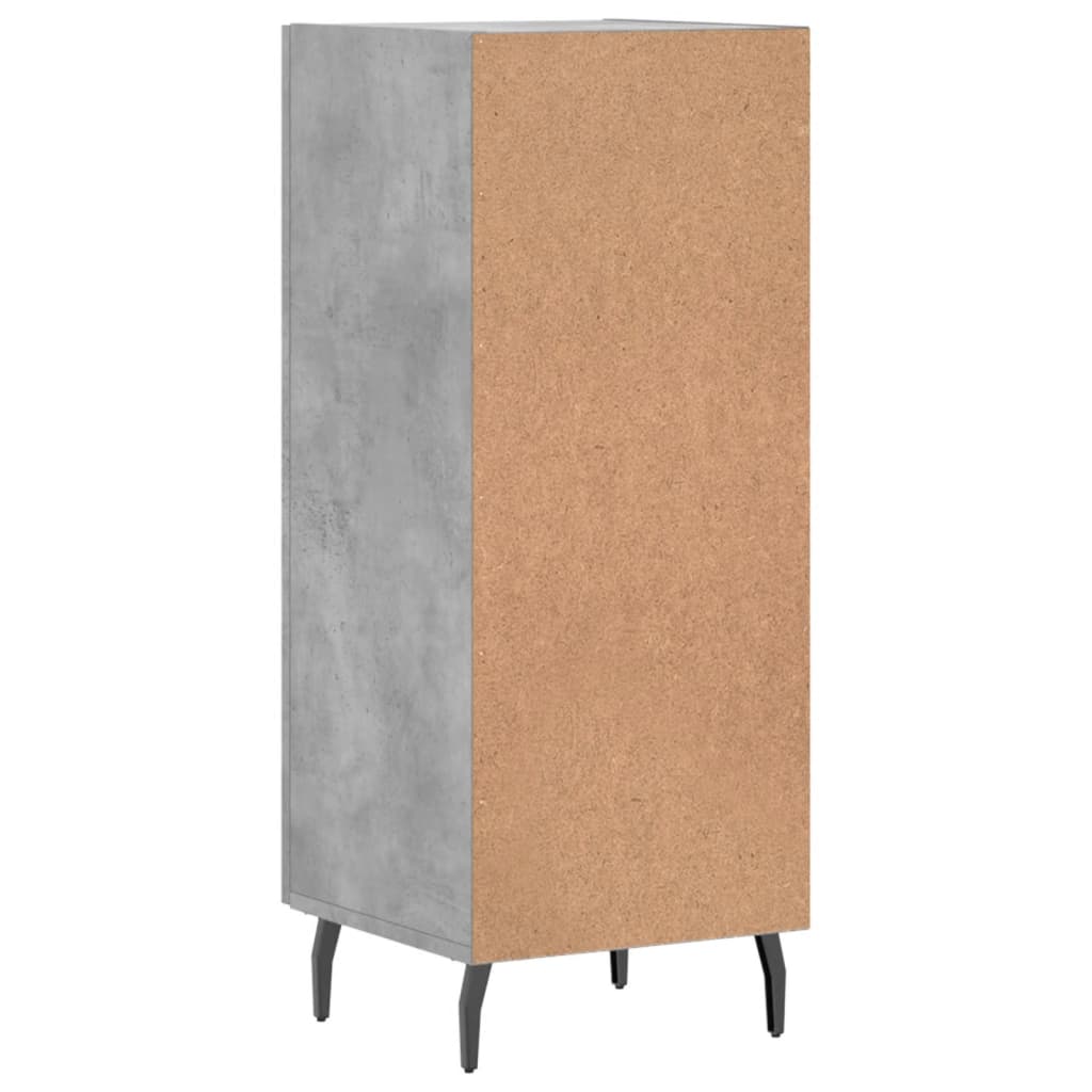 Buffet Gris béton 34,5x34x90 cm Bois d'ingénierie - XIOS