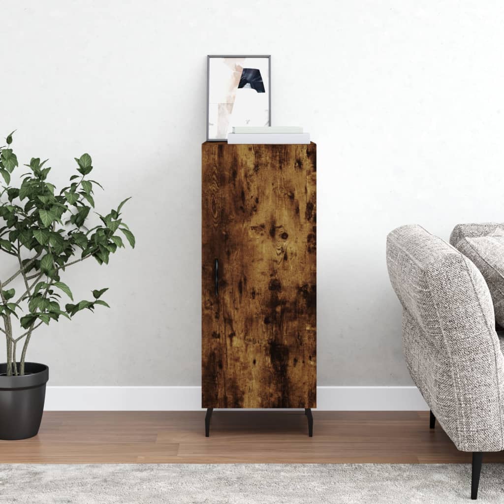 Buffet Chêne fumé 34,5x34x90 cm Bois d'ingénierie - XIOS