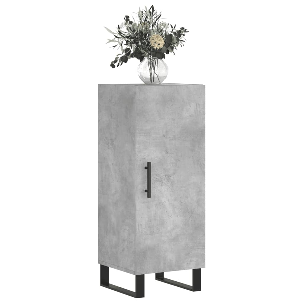 Buffet Gris béton 34,5x34x90 cm Bois d'ingénierie - XIOS