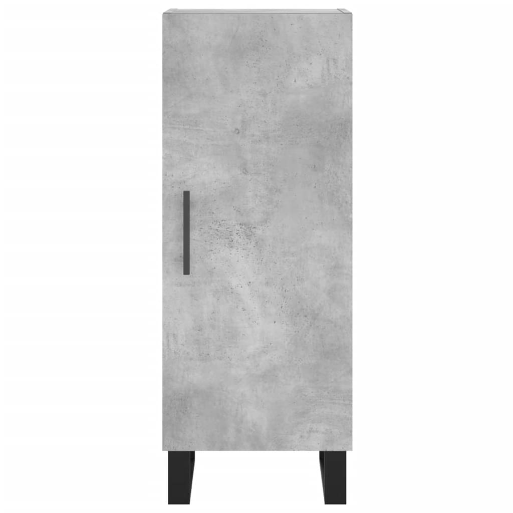 Buffet Gris béton 34,5x34x90 cm Bois d'ingénierie - XIOS