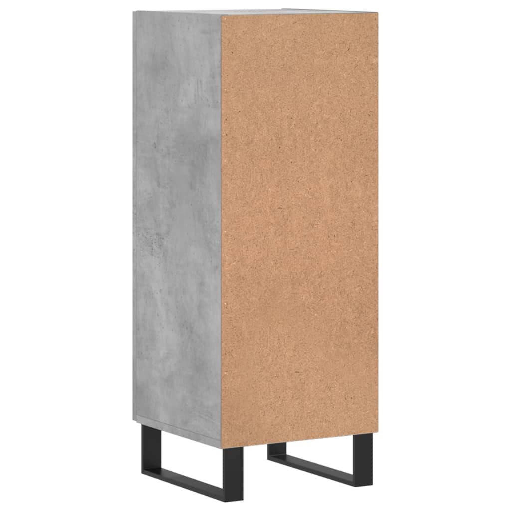 Buffet Gris béton 34,5x34x90 cm Bois d'ingénierie - XIOS